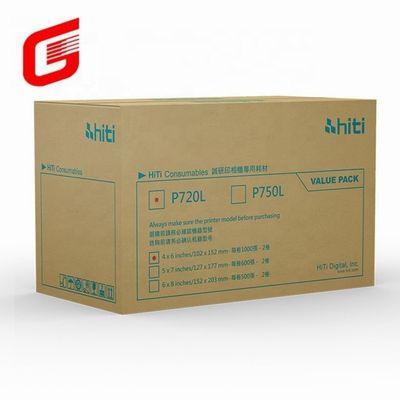 Hiti P750L Kit d'impression de papier photo et de ruban pour 4x6 photos Expédition DHL UPS TNT FEDEX