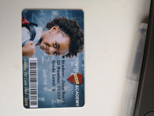Ruban anti-contrefaçon argenté perlé pour imprimante de cartes en plastique Zebra ZC300 ZC100