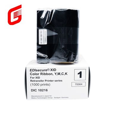 Imprimante de cartes Matica Edisecure XID8300 avec ruban couleur DIC10216 et imprimantes sur film DIC10319
