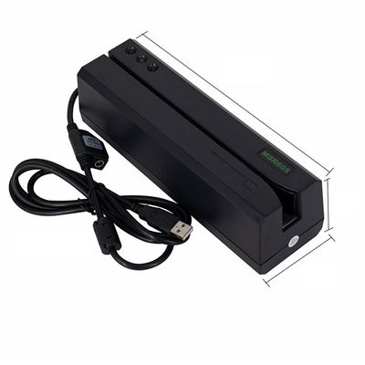 MSR605 Lecteur de carte à bande magnétique Écrivain de pistes USB 3 et suite logicielle pour Windows