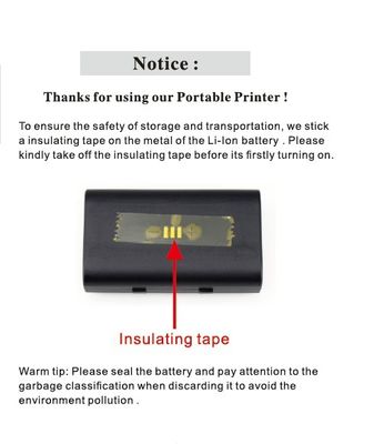 Imprimante thermique de reçus à batterie au lithium rechargeable ZJ-5810 58 mm pour le point de vente portable