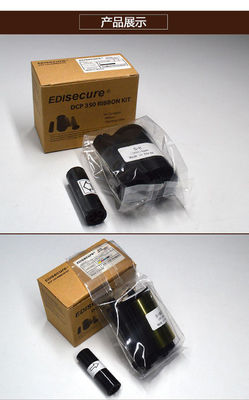 Kit de ruban couleur original DIC10580 YMCKO 250 images par rouleau pour l'imprimante de carte d'identité DCP 350