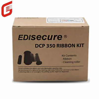 Kit de ruban couleur original DIC10580 YMCKO 250 images par rouleau pour l'imprimante de carte d'identité DCP 350