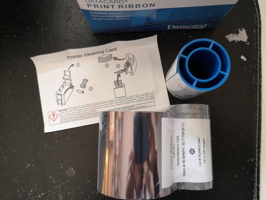 300 Impressions Carte de données CD800 Ruban YMCKF-KT Ruban fluorescent Compatible avec 534000-006