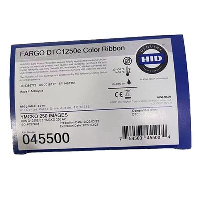 Le ruban original 045500 YMCK pour l'imprimante de cartes à puce DTC1250e