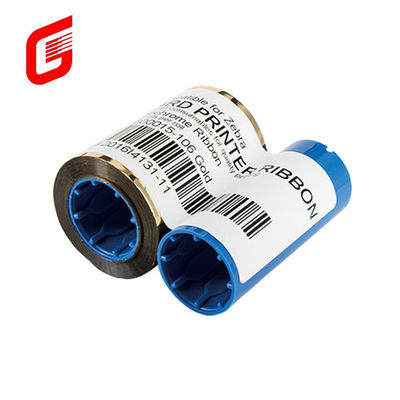 Compatible avec le type de ruban Zebra 800015-106 or pour l'imprimante de cartes P330i 430i 1000 images