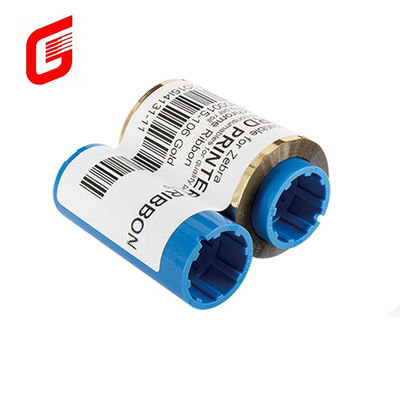 Compatible avec le type de ruban Zebra 800015-106 or pour l'imprimante de cartes P330i 430i 1000 images