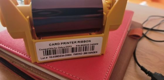 Zebra ZXP Série 3 Compatible avec le ruban YMCKO 800033-340WM pour le P100i P100m P110i P120i