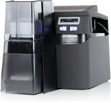 Vitesse d'impression en noir 6 secondes par carte HID Fargo DTC4250e Imprimante à double face de carte d'identité