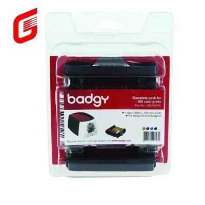Badgy100/200 Imprimante de cartes Evolis CBGR0100C Ruban YMCKO pour les professionnels et l'impression