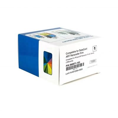 Carte de données 568971 001 ruban couleur YMCK et 568971 103 film de retransfert pour SR200 SR300 RP90 RP90