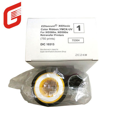 Ruban d'imprimante d'origine pour imprimante de cartes XID 8600 Ruban UV couleur DIC10313 YMCK-UV