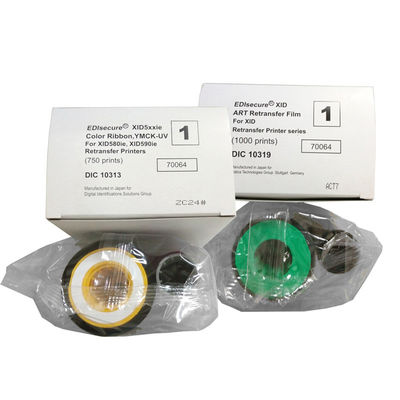 Ruban d'imprimante d'origine pour imprimante de cartes XID 8600 Ruban UV couleur DIC10313 YMCK-UV