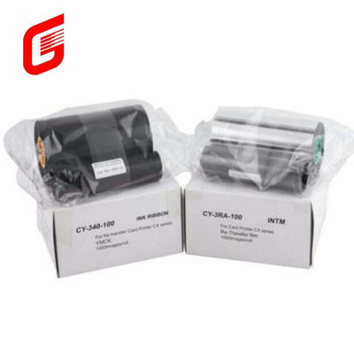 Le ruban d'imprimante de cartes CX7000 original CY-340-100 est imprimé 1000 fois par rouleau à prix abordable