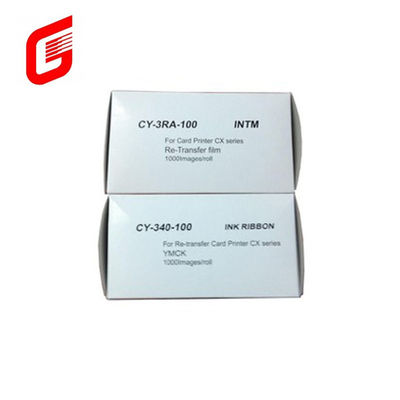 Le ruban d'imprimante de cartes CX7000 original CY-340-100 est imprimé 1000 fois par rouleau à prix abordable