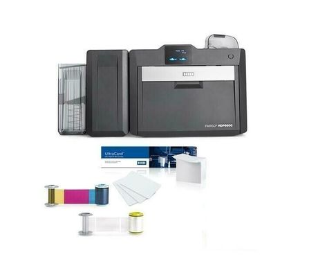 Puissante imprimante à double face HID Fargo HDP6600 avec 600dpi et ruban 084911/084900
