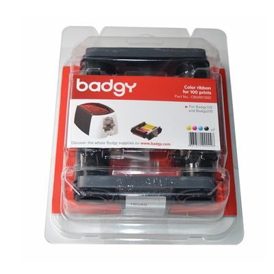 9 mm de largeur CBGR0100C ruban couleur Compatible avec Badgy100 et Badgy200 imprimante de cartes