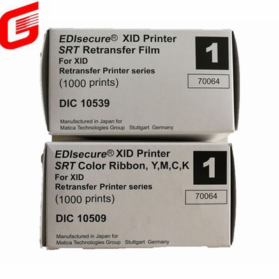 Film de retransfert DIC10539 pour imprimante Matica XID8100 YMCK ruban couleur 1000 impressions