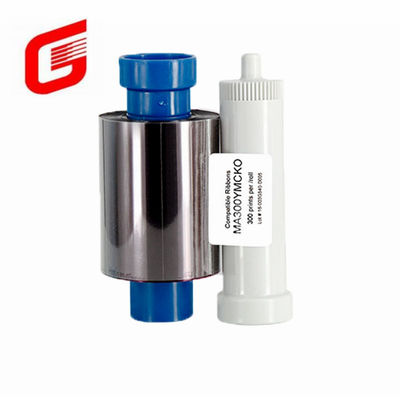 MA300 YMCKO ruban de couleur DYE FILM ET SPOOL de nettoyage ruban d'imprimante pour 300 impressions / rouleau