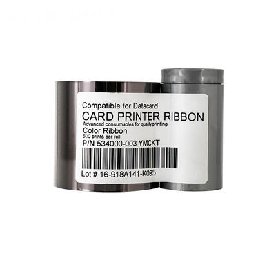 Ruban d'imprimante en nylon 66 pour carte de données 534000-003 YMCKT Ruban de couleur 500impressions