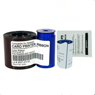 Ruban d'imprimante en nylon 66 pour carte de données 534000-003 YMCKT Ruban de couleur 500impressions