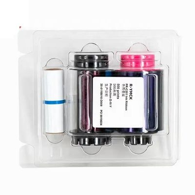 Imprimante de carte d'identité NISCA PR-C201 YMCK Compatible Retransfer Ruban couleur PR5002-R4C Modèle 500images