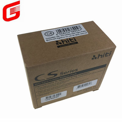 Imprimante couleur Équipement applicable HITI CS200 YMCKO Ruban couleur complète 400 impressions par rouleau
