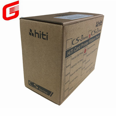 Imprimante couleur Équipement applicable HITI CS200 YMCKO Ruban couleur complète 400 impressions par rouleau