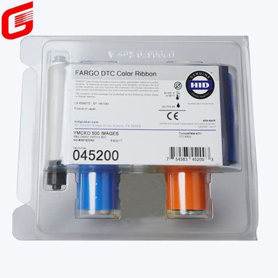 Fargo 45200 YMCKO Rubans de couleur pour imprimantes de cartes DTC4500 DTC4500e 500 images par rouleau