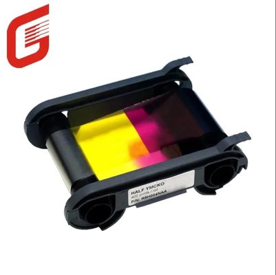 Ruban YMCKO compatible Evolis R5H004NAA 1/2 Ruban couleur YMCKO - 400 impressions pour l'imprimante de carte Zenius