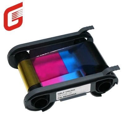 Ruban YMCKO compatible Evolis R5H004NAA 1/2 Ruban couleur YMCKO - 400 impressions pour l'imprimante de carte Zenius
