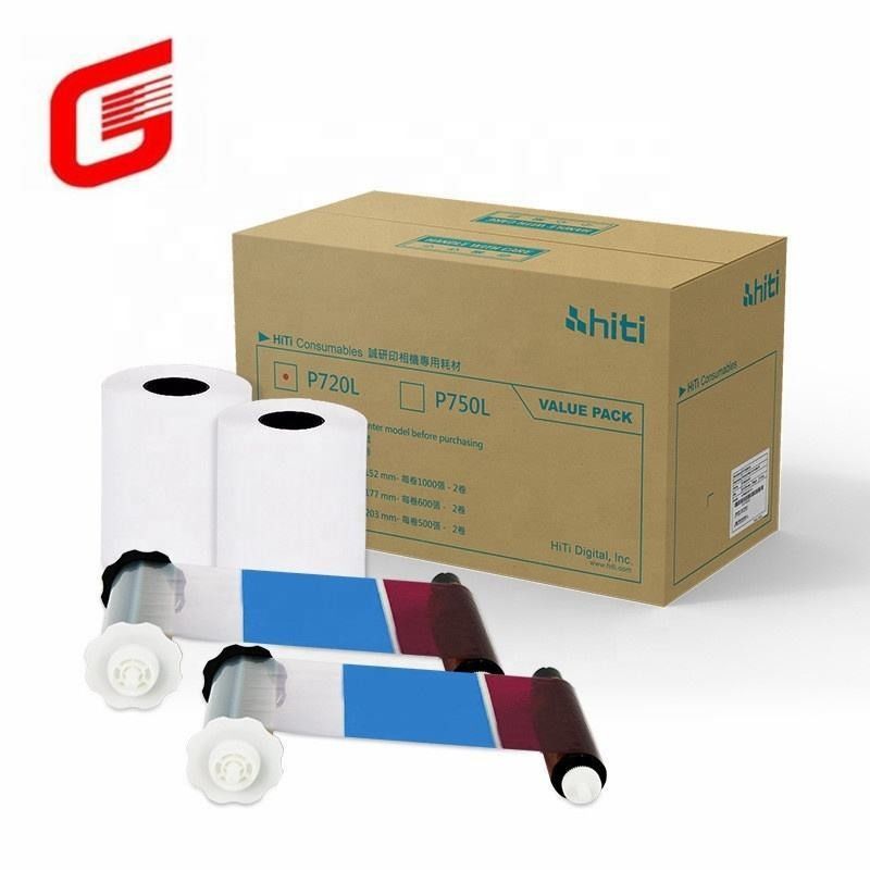 Améliorez votre jeu d'impression avec Hiti P750L 5x7&quot; 127x177 mm Photo Paper et Kit de ruban