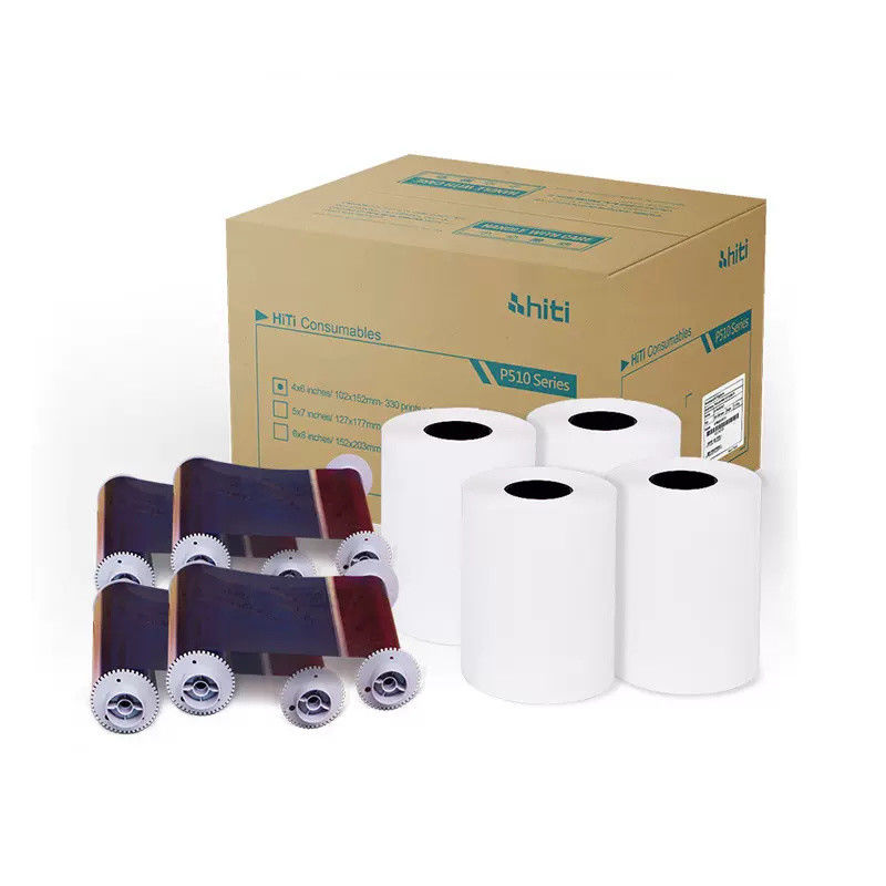 Kit d'imprimante original Hiti P510s / P510K / P510L 6x8 &quot; 152x203 mm papier photo et ruban