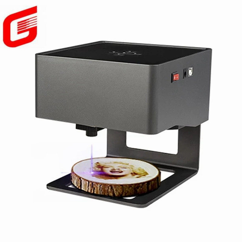 1 machine de gravure laser à interface USB de taille maximale pour mini-imprimante de logo en bois plastique
