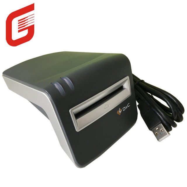 Liseur de carte IC de contact D C T6-U-I convivial avec poids de 350 g et câble USB de 1,5 M