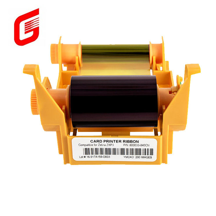 Imprimantes à cartes de la série 3 Zebra ZXP YMCKO Ruban couleur 800033-840CN Largeur 9 mm