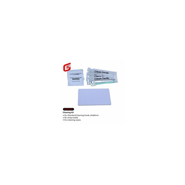 XID Retransfer Imprimantes de cartes de nettoyage 10 x lingettes à rouleaux Pas de cartes de nettoyage adhésives
