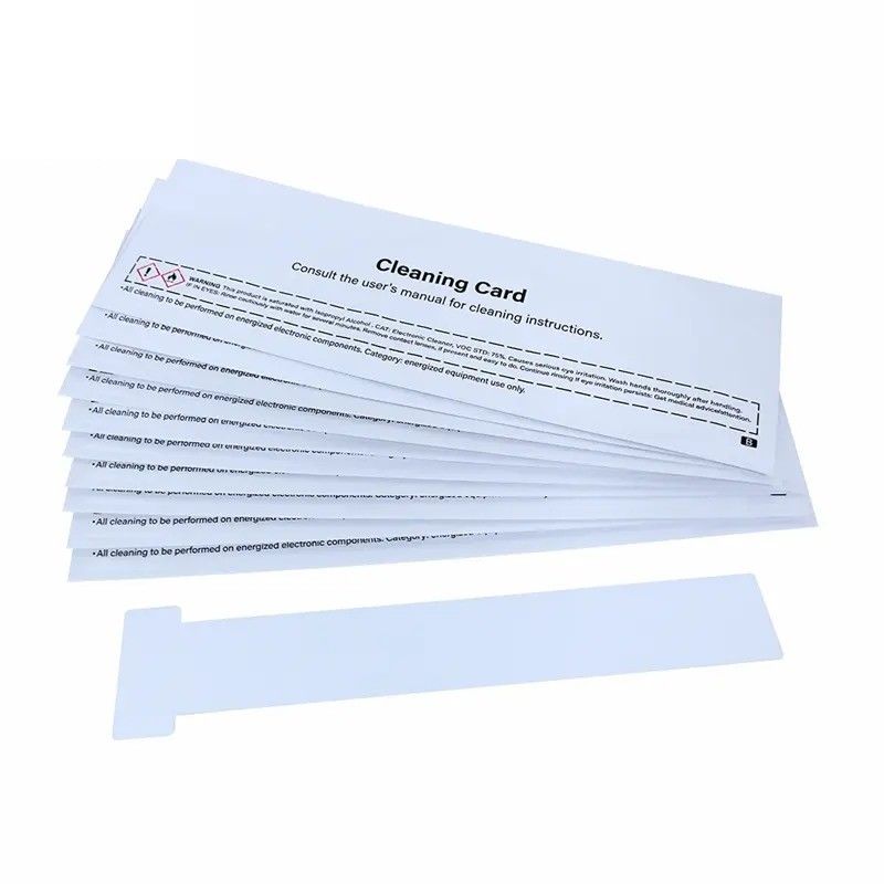 Imprimante de cartes ACL004 Nettoyage à l'alcool Cartes T pour Evolis Primacy Zenius Elypso Badgy100 Badgy200