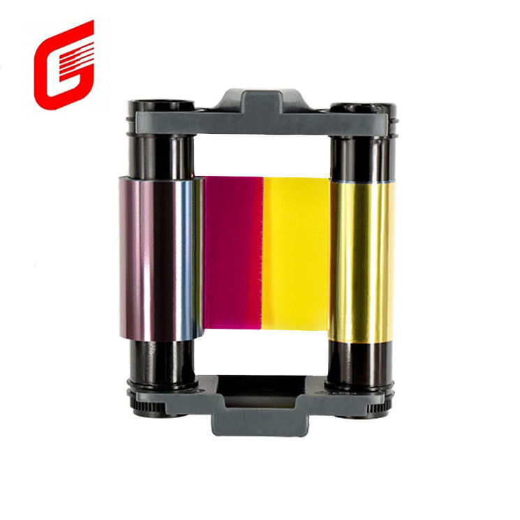 Evolis CBGR0100C Badgy100 / 200 YMCKO Ruban couleur 100 Impressions / rouleau Compatible