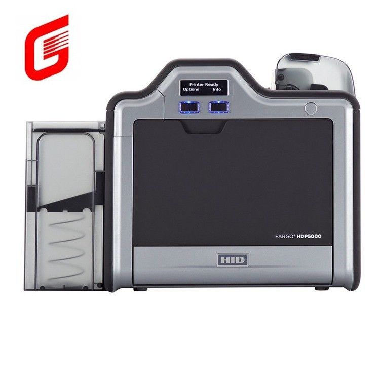 Imprimante de carte d'identité intelligente en PVC thermique haute définition Fargo HDP5000 mono ou double face