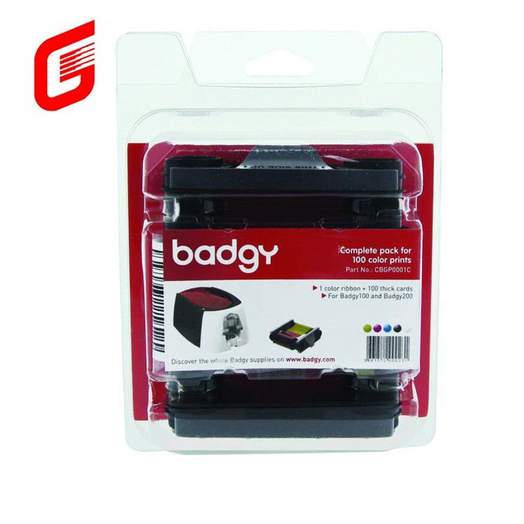 9 mm de largeur CBGR0100C ruban couleur Compatible avec Badgy100 et Badgy200 imprimante de cartes