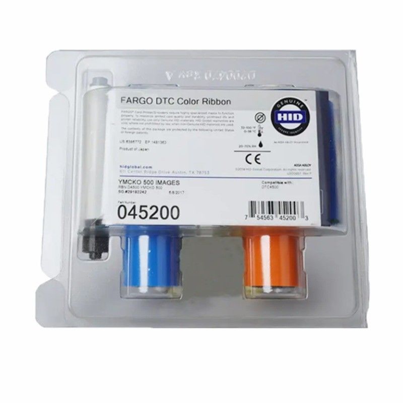 Imprimante de cartes d'identité Fargo DTC4500 Ruban YMCK Couleur 045200 pour l'impression professionnelle