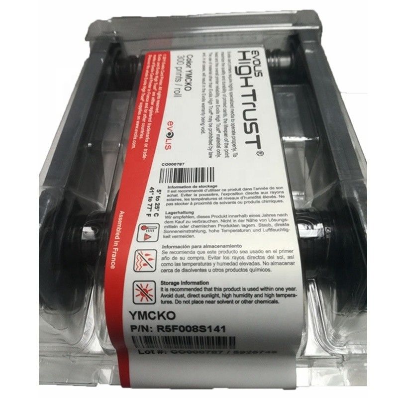 Evolis R5F008S141 Ruban couleur pour cartes de largeur de 12 mm et imprimante Primacy/Zenius/Elypso